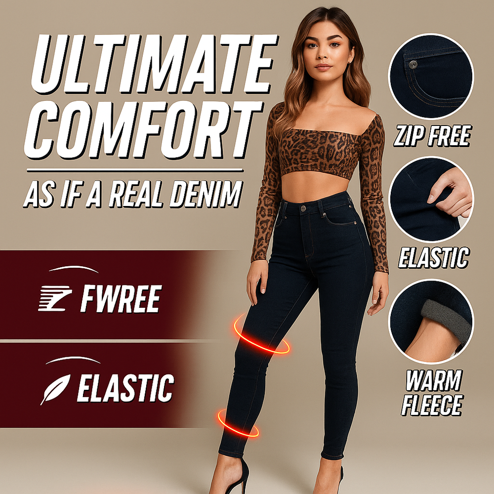 💖 Last Day Promotion 50% OFF🌹Thermal Fleece Denim Jeggings