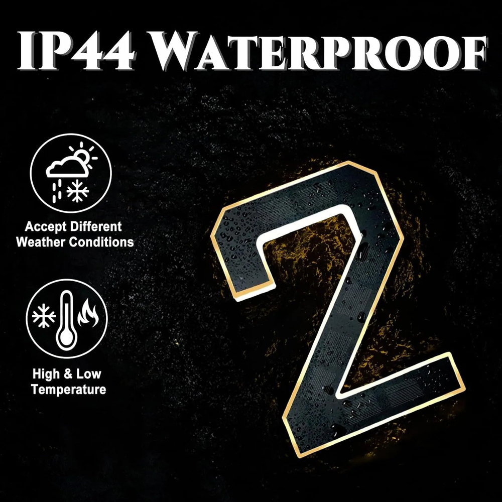 🔥Solar Lighted House Numbers for Outside